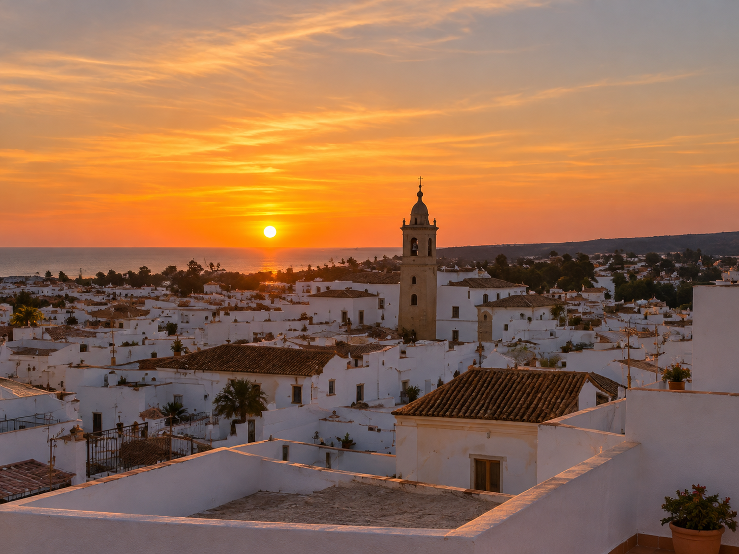 Atardecer desde la terraza